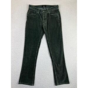 Brixton Reserve Pants Mens 31x32 Green Corduroy Standard Fit Chino Casual